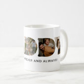 DADDYレターフォトコラージュ父の日 コーヒーマグカップ (正面右)