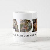 DADDYレターフォトコラージュ父の日 ジャンボコーヒーマグカップ (正面)