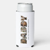 DADDYレターフォトコラージュ父の日 スリム缶クーラー (Seltzer正面)