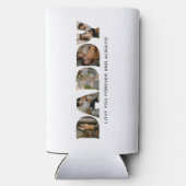 DADDYレターフォトコラージュ父の日 スリム缶クーラー (裏面)