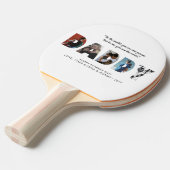 DADDY写真エレガントコラージュお父さんの日 卓球ラケット (正面アングル)