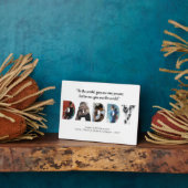 DADDY写真モダンコラージュお父さんの日 フォトプラーク (側面)