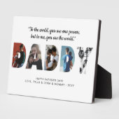 DADDY写真モダンコラージュお父さんの日 フォトプラーク (側面)