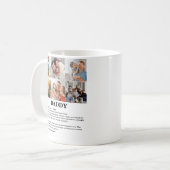 Daddy定パーソナライズされた義6フォトコラージュ コーヒーマグカップ (正面左)