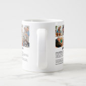 Daddy定パーソナライズされた義6フォトコラージュ ジャンボコーヒーマグカップ (裏面)