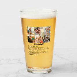 Daddy定パーソナライズされた義6フォトコラージュ タンブラーグラス