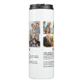 Daddy定パーソナライズされた義6フォトコラージュ タンブラー (裏面)