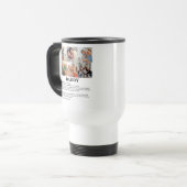 Daddy定パーソナライズされた義6フォトコラージュ トラベルマグ (正面左)