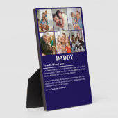 Daddy定パーソナライズされた義6フォトコラージュ フォトプラーク (側面)