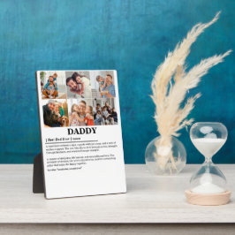 Daddy定パーソナライズされた義6フォトコラージュ フォトプラーク