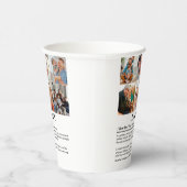 Daddy定パーソナライズされた義6フォトコラージュ 紙コップ (右)