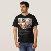 Daddy定パーソナライズされた義6フォトコラージュ Tシャツ (正面フル)