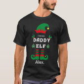 Daddy小妖精や小人ファミリー一致のクリスマスの服装名 Tシャツ (正面)
