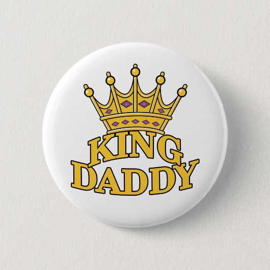 Daddy王 缶バッジ (正面)