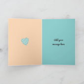 Daddy誕生日からの小さな女の子グリーティング カード (内部)