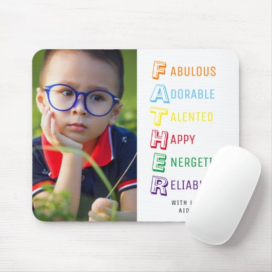 DADDY頭字語、フォトマウスパッド付き マウスパッド (マウス)