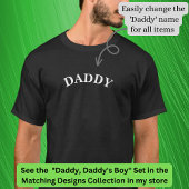 Daddy (または任意の名前のタイトル)Matching to Addy's Boy Tシャツ