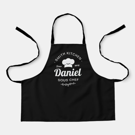 Daddy — バーベキューの王様 オリジナル BBQ エプロン (正面)