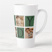 Daddy モダン Photo Collage - カスタムFather's Day | カフェラテマグ (右)