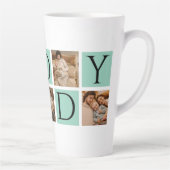 Daddy モダン Photo Collage - カスタムFather's Day | カフェラテマグ (右)