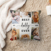 Daddy 最高の Ever – 父の日の写真コラージュ クッション (ブランケット)