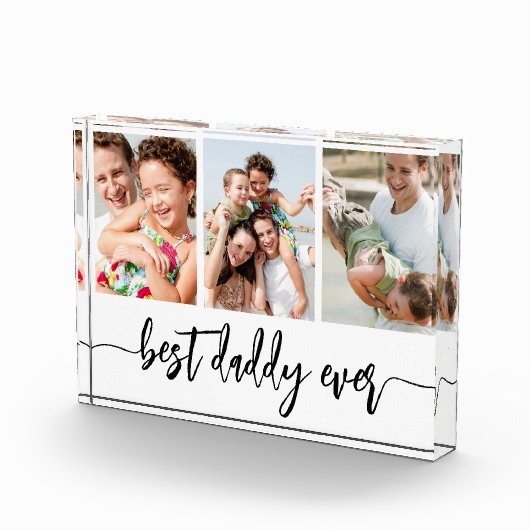 Daddy 最高の Ever – 父の日の写真コラージュ フォトブロック (右)
