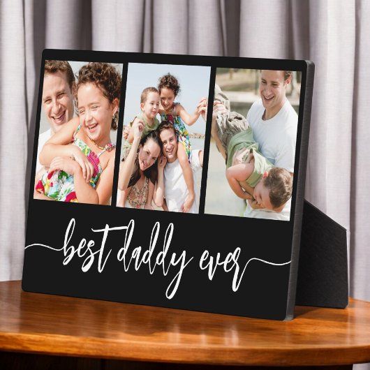 Daddy 最高の Ever – 父の日の写真コラージュ フォトプラーク