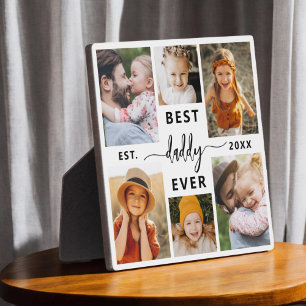 Daddy 最高の Ever – 父の日の写真コラージュ フォトプラーク