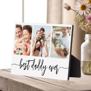 Daddy 最高の Ever – 父の日の写真コラージュ フォトプラーク