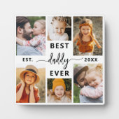 Daddy 最高の Ever – 父の日の写真コラージュ フォトプラーク (正面)