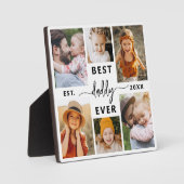 Daddy 最高の Ever – 父の日の写真コラージュ フォトプラーク (正面)