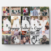 Daddy 20モダン Photo Collage Happy Father's Day フォトプラーク (正面)