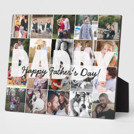 Daddy 20モダン Photo Collage Happy Father's Day フォトプラーク
