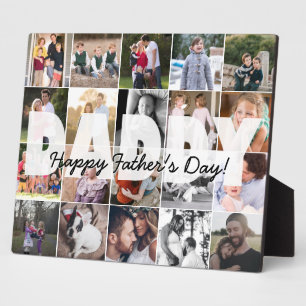 Daddy 20モダン Photo Collage Happy Father's Day フォトプラーク