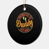 DADDY 2024に昇格した新しいDad First Timeパパ2024 セラミックオーナメント (左)