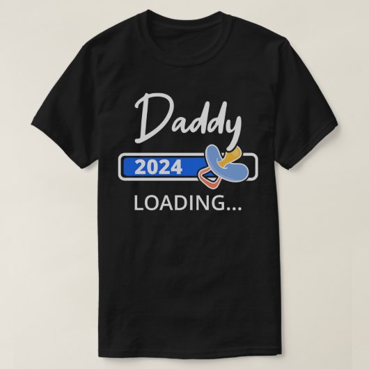 Daddy 2024ロード私はパパに昇格 tシャツ (デザイン正面)