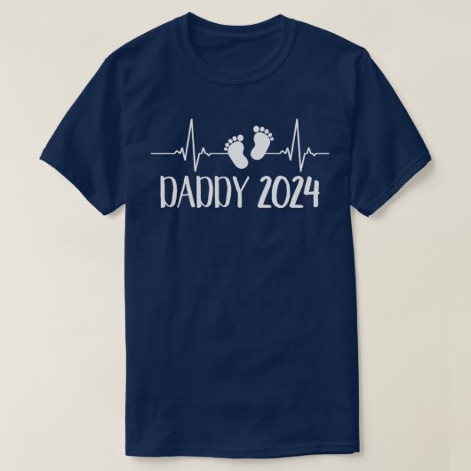 Daddy 2024周波数パルス tシャツ (デザイン正面)