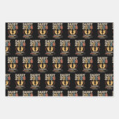 Daddy 2026 Loading Baby Announcement Expecting Dad ラッピングペーパーシート (正面)