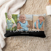 Daddy 3フォトコラージュ ランバークッション (ブランケット)