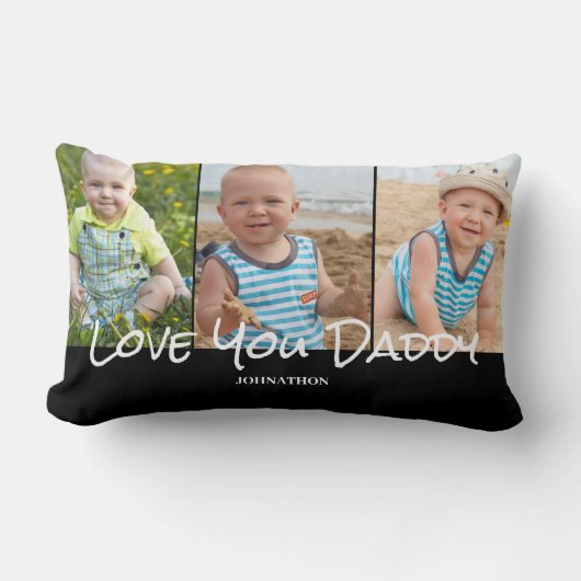 Daddy 3フォト装飾用クッション ランバークッション (正面)