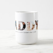 DADDY 5写真コラージュ コーヒーマグカップ (中央)
