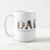 DADDY 5写真コラージュ コーヒーマグカップ (左)