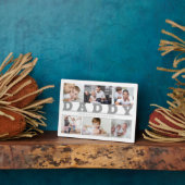 DADDY 6フォトコラージグレイカスタム文字5x7 フォトプラーク (側面)