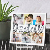 DADDY 6フォトコラージュグレーカスタム文字8x10プラーク フォトプラーク