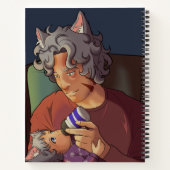 Daddy and Child 8.5 x 11ノートブック ノートブック (裏面)