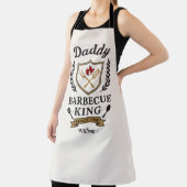 Daddy Barbecue King Apron Custom Name and Year エプロン (インサイチュ)