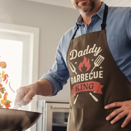 Daddy Barbecue King BBQ Apron for Dad エプロン