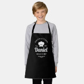 Daddy — Barbecue King Personalized BBQ Apron エプロン (着用した状態)