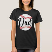 Daddy Baseball Graphic Matching Family Fathers Day Tシャツ (正面)