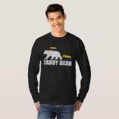Daddy Bear 2 Kids Proud LGBT Gay Pride Ally Dad B Tシャツ (正面フル)